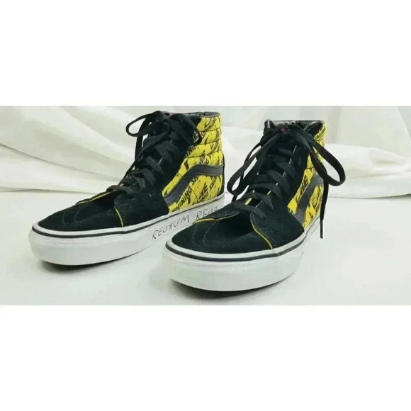 Vans Size Women's 8 Mens 6.5 The Shining Black Suede REDRUM ROOM 237 Hi Sneakers - Picture 10 of 14
